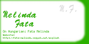 melinda fata business card